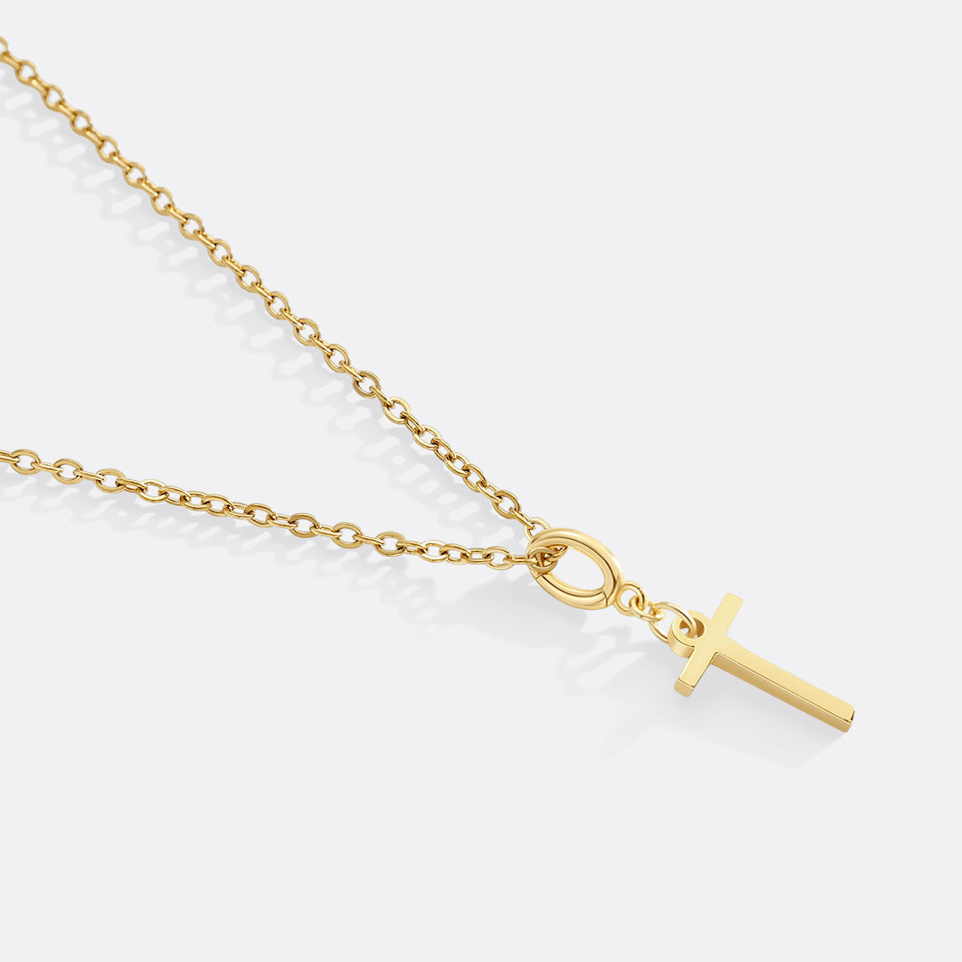 Minimalist Initial Charm Necklace in T by Seeyoura