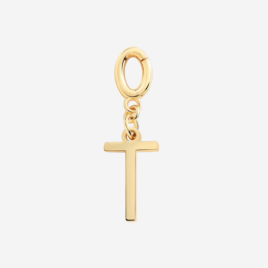 Minimalist Initial Charm in T by Seeyoura