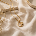 Enamel Sun Pendant Necklace by Seeyoura