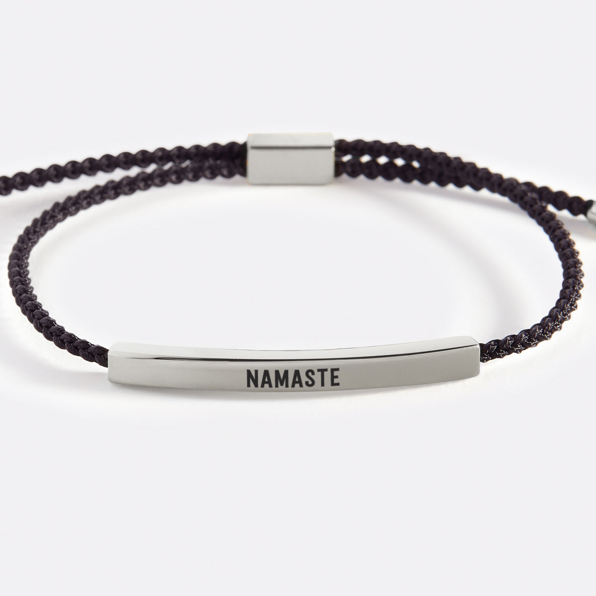 Namaste Inspire Bracelet in Midnight Black, silver by Seeyoura