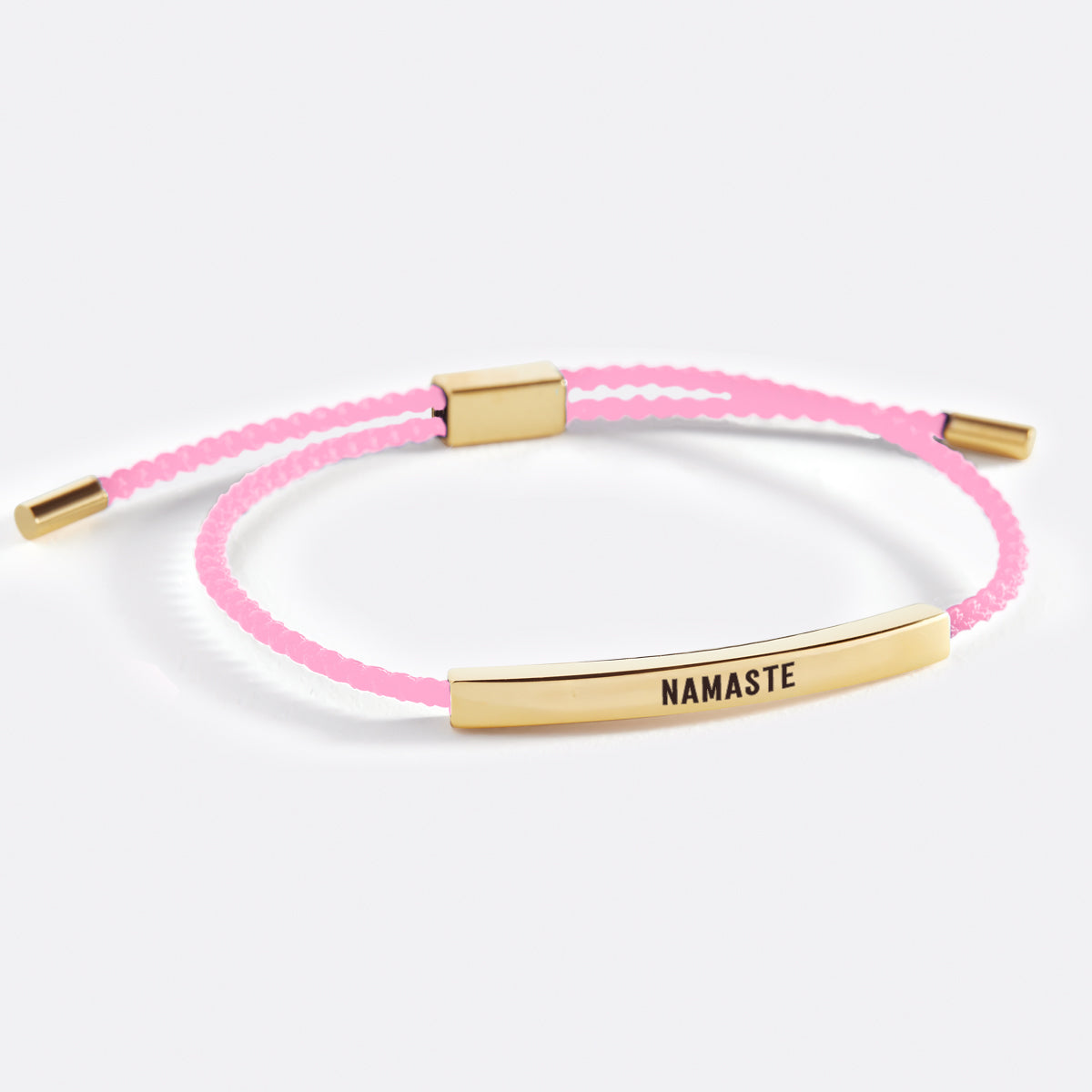Namaste Inspire Bracelet in Pink, gold by Seeyoura