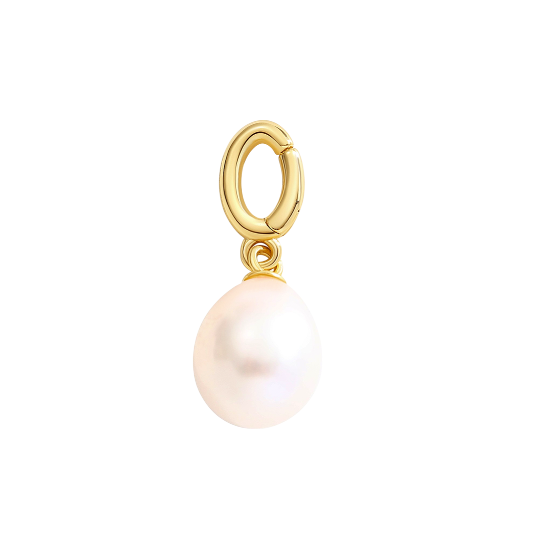 Natural Pearl Drop Charm by Seeyoura