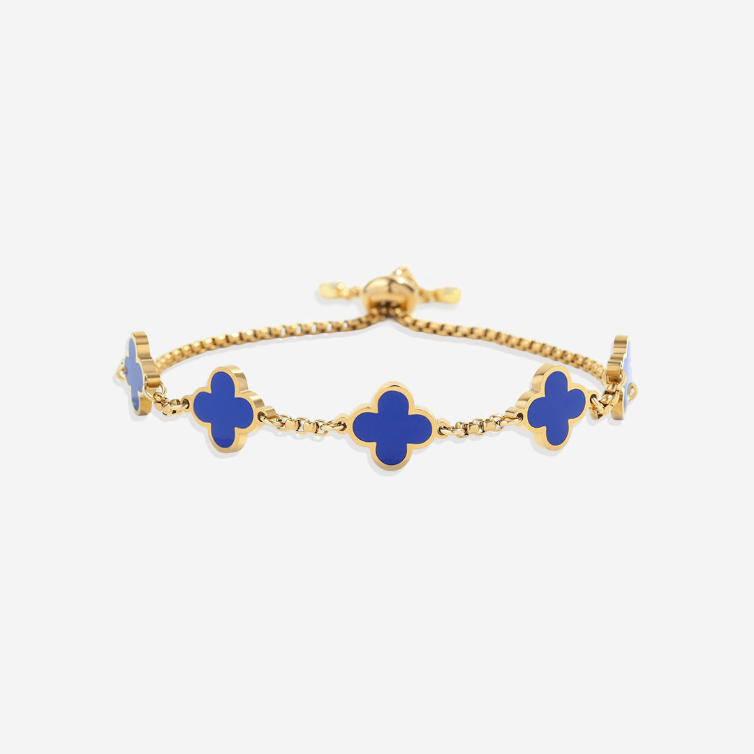 Clover Enamel Bracelet by Seeyoura