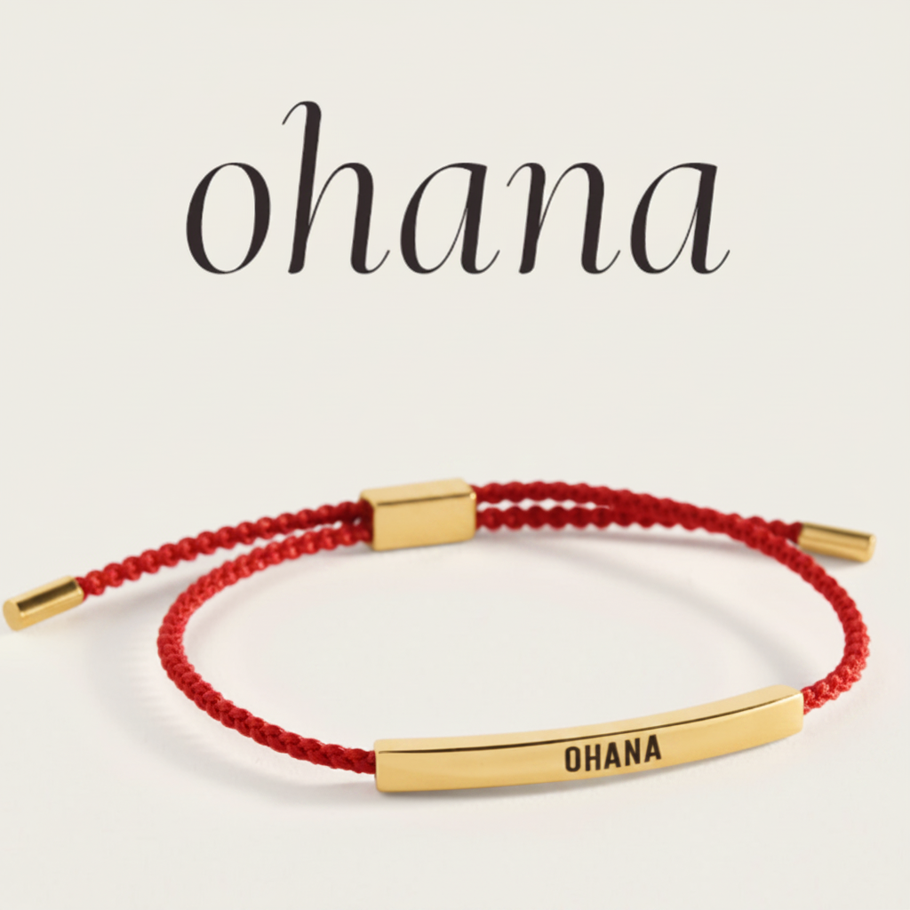 Ohana Inspire Bracelet in Lucky Red, gold by Seeyoura