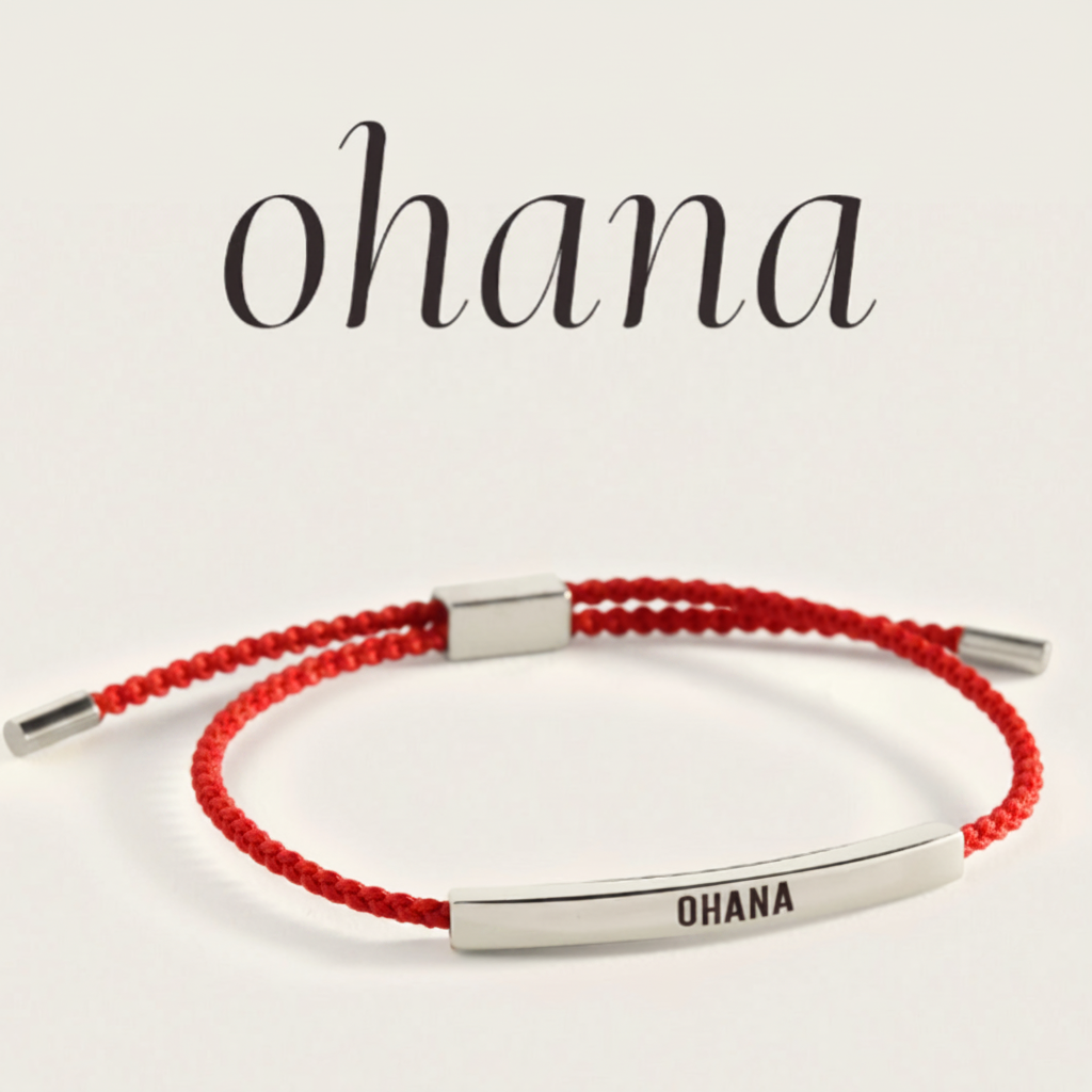 Ohana Inspire Bracelet in Lucky Red, silver by Seeyoura