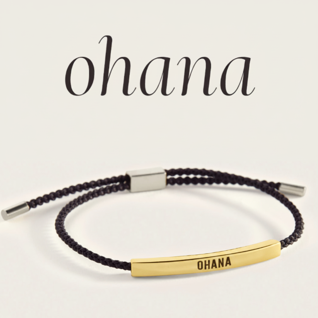 Ohana Inspire Bracelet in Midnight Black, gold by Seeyoura