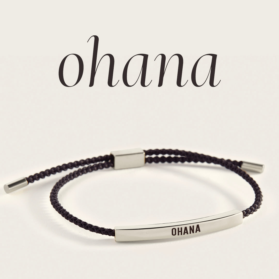 Ohana Inspire Bracelet in Midnight Black, silver by Seeyoura