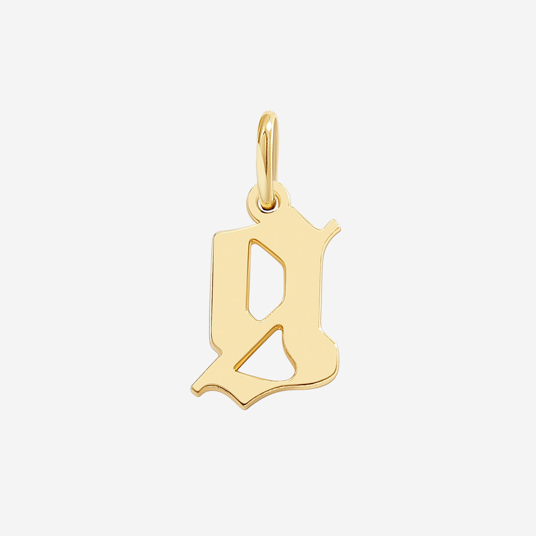 Old English Letter Charm in G by Seeyoura