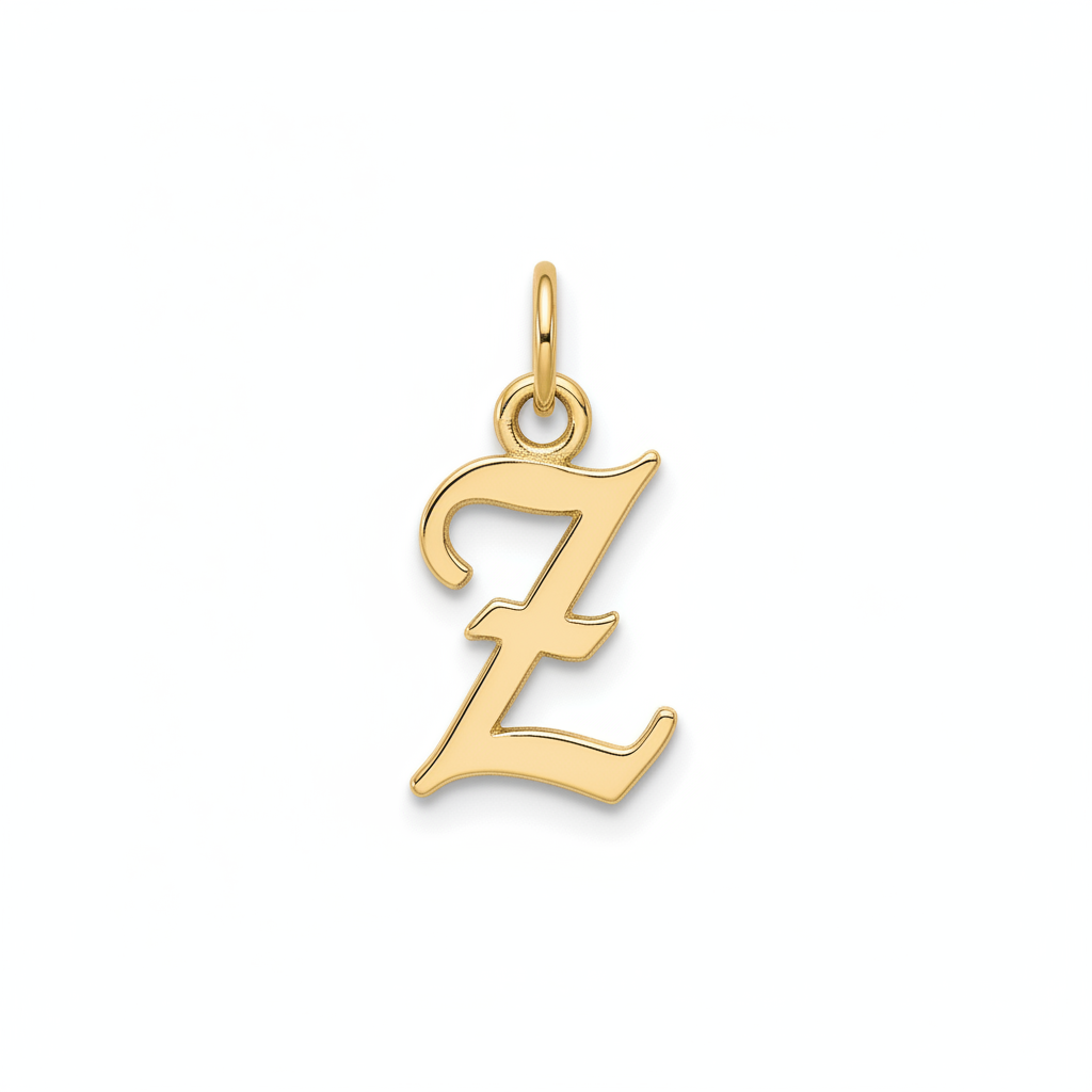 Old English Letter Charm in Z by Seeyoura