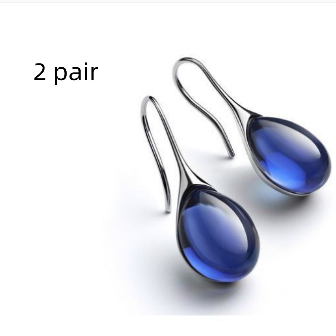 Opal Drop Earrings — Deep Blue Diamond in deep-blue-diamond, 2 pair by Seeyoura