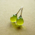 Opal Drop Earrings — Fruit Green in fruit-green, 1 pair by Seeyoura