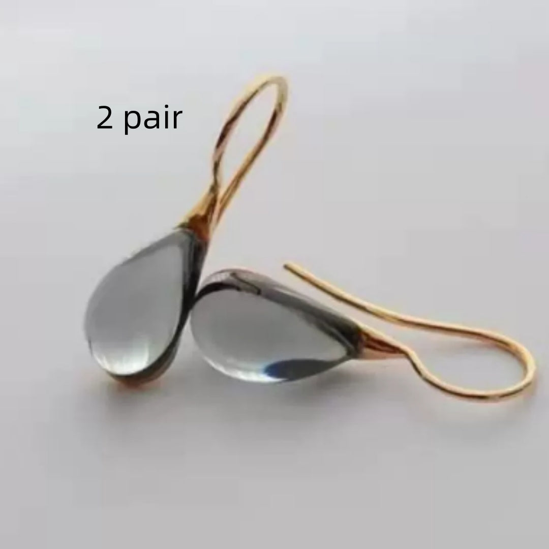 Opal Drop Earrings — Grey in grey, 2 pair by Seeyoura