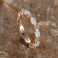 Opal Heart Ring — Champagne Gold White in champagne-gold-white-opal by Seeyoura
