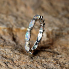Opal Heart Ring — Platinum White by Seeyoura