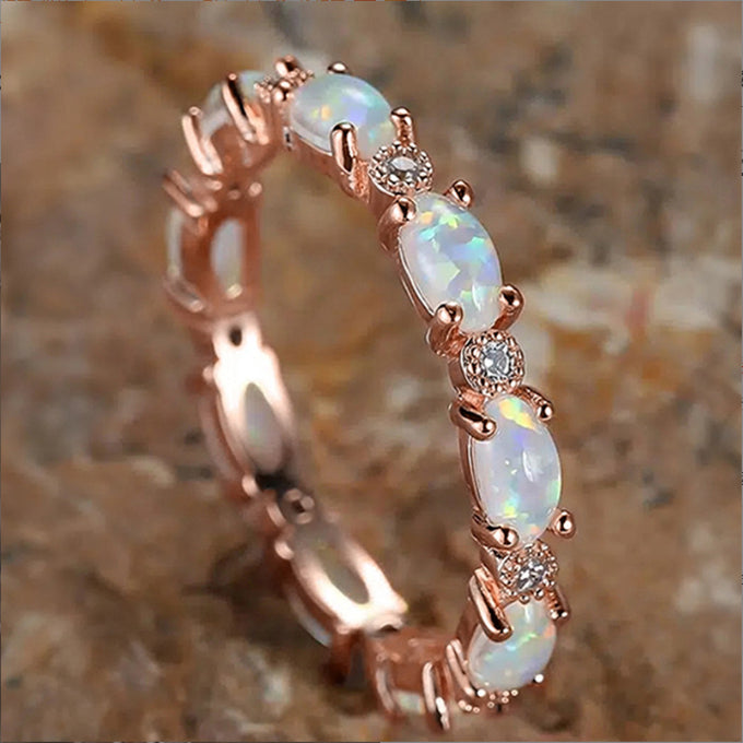 Opal Heart Ring — Rose Gold in rose-gold by Seeyoura