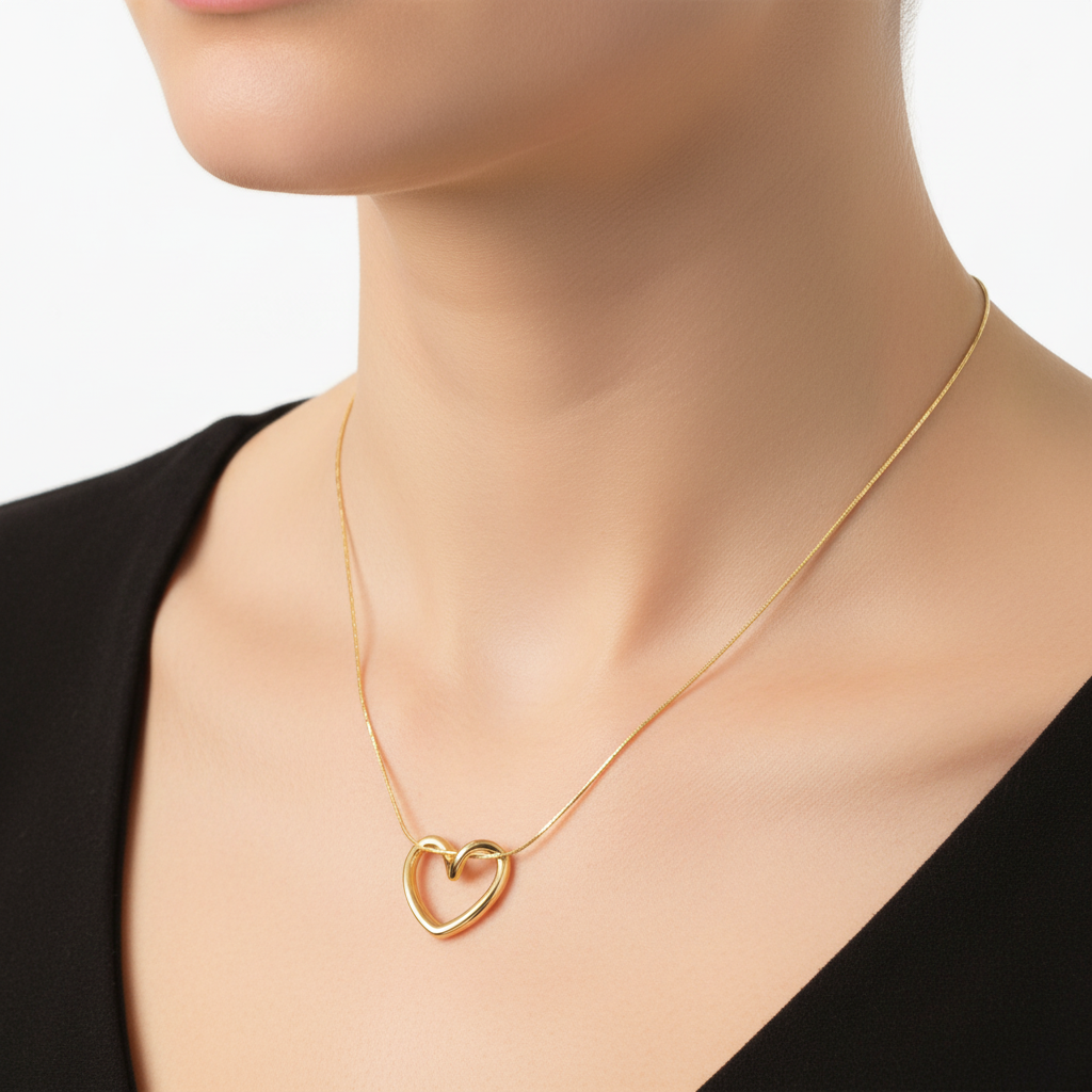 Open Heart Necklace by Seeyoura
