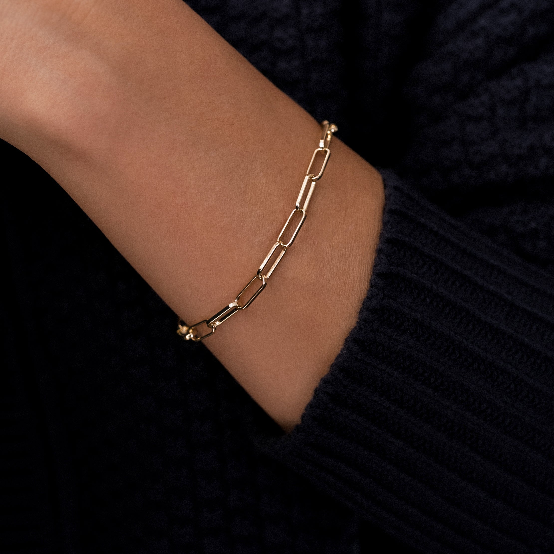 Open Link Paperclip Chain Bracelet by Seeyoura