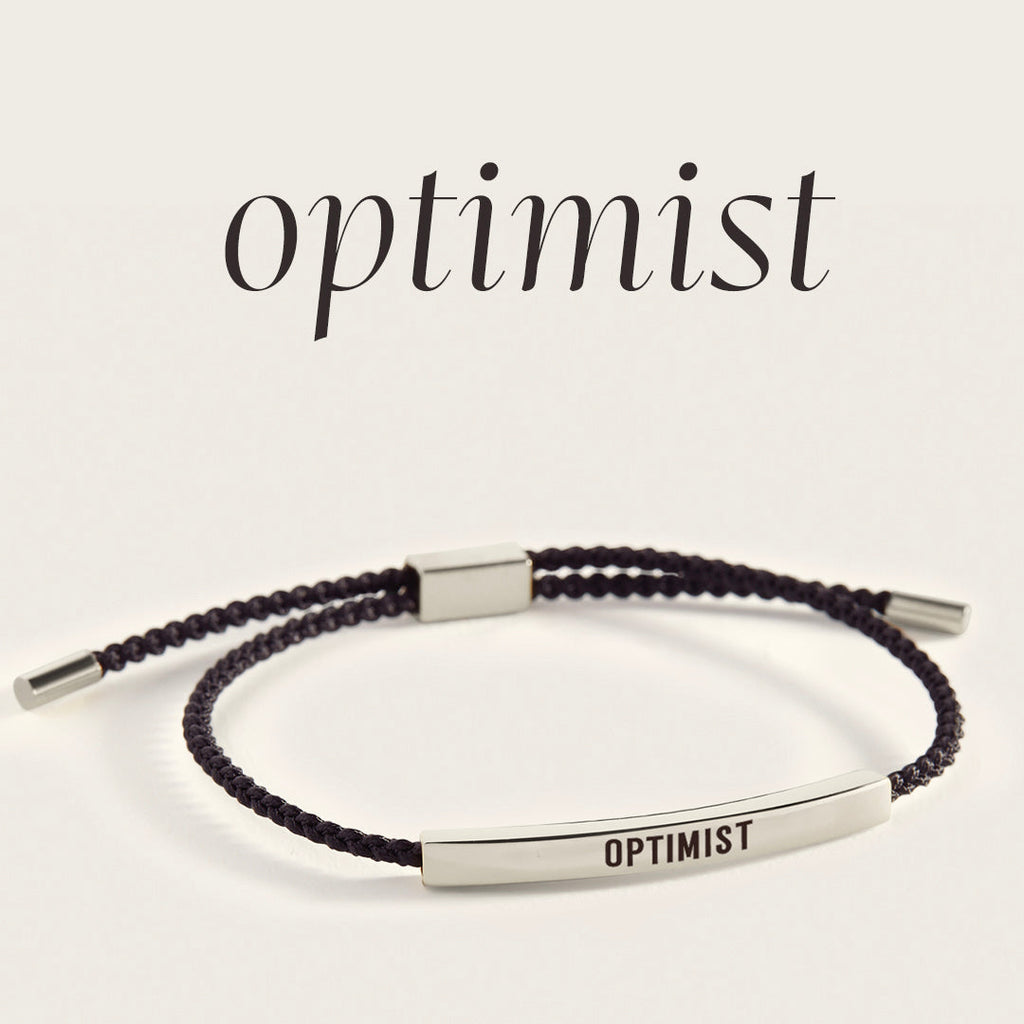 Optimist Inspire Bracelet in Midnight Black, silver by Seeyoura