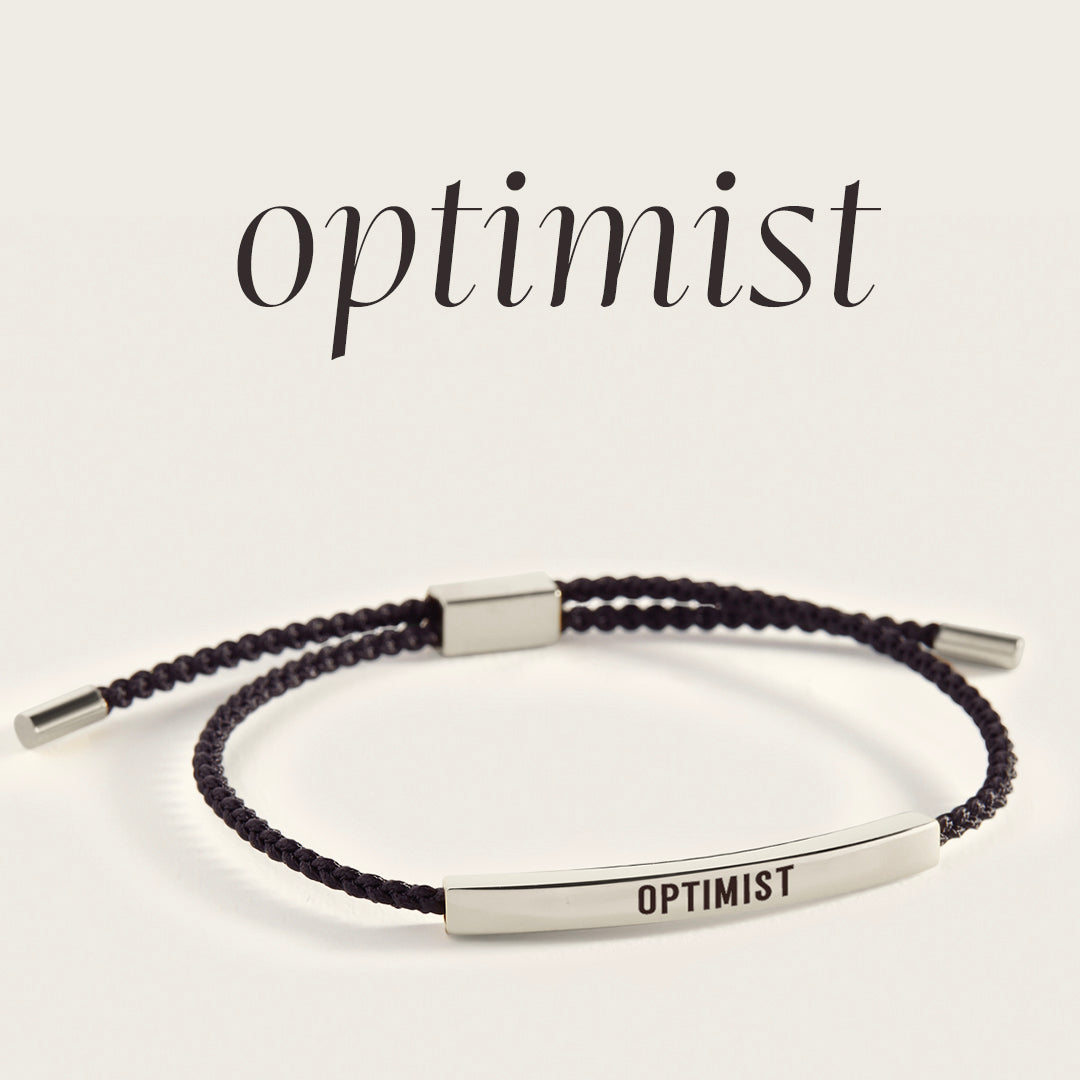 Optimist Inspire Bracelet in Midnight Black, silver by Seeyoura