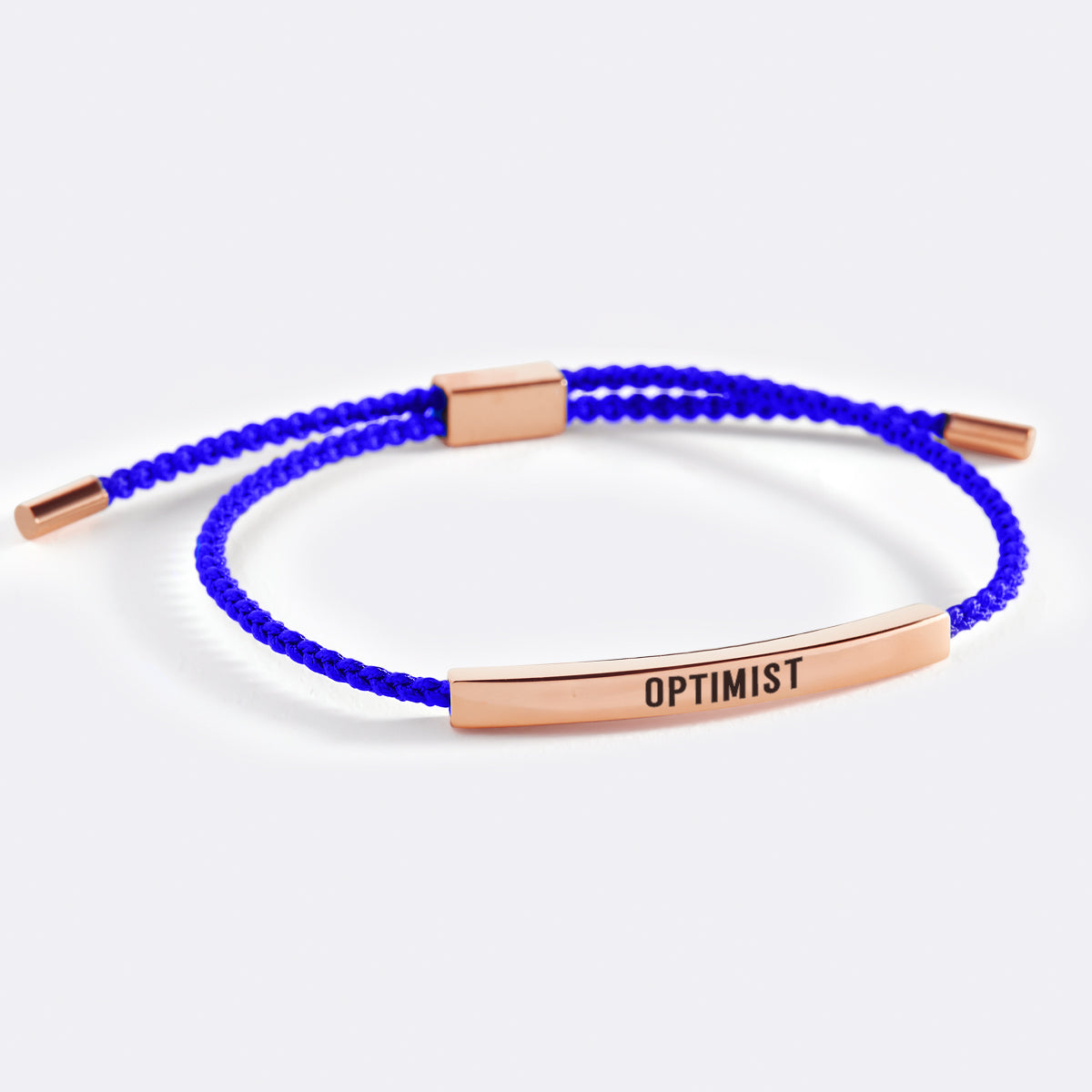 Optimist Inspire Bracelet in Royal Blue, 18-k-rose-gold-plated by Seeyoura