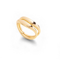 Organic Stacking Ring Set in 18k Gold Over Sterling Silver by Seeyoura