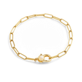 Paperclip Bracelet with Pearl Accent by Seeyoura