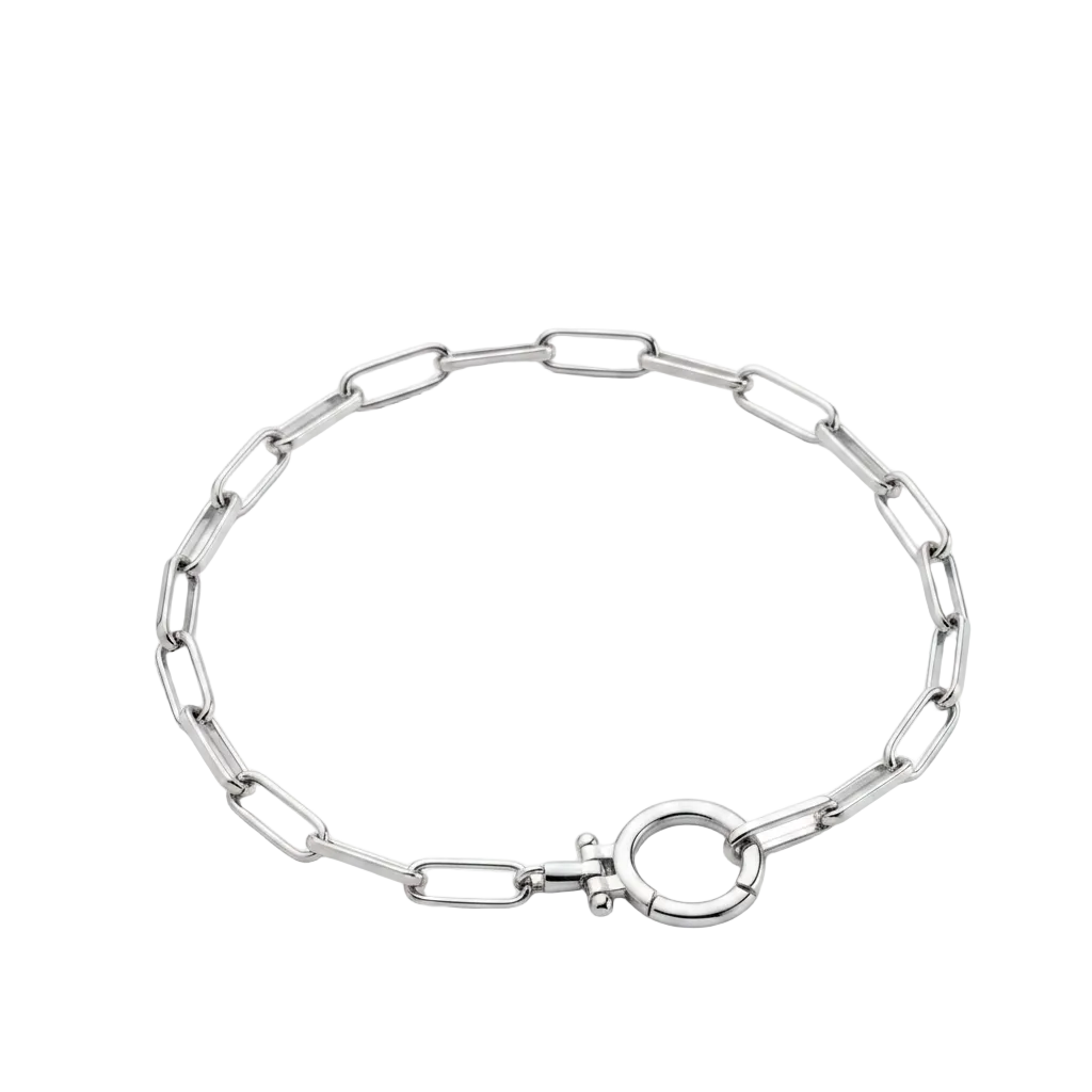 Mint Paperclip Bracelet by Seeyoura