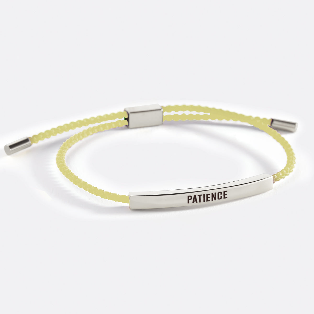 Patience Inspire Bracelet in Lemon Yellow, silver by Seeyoura