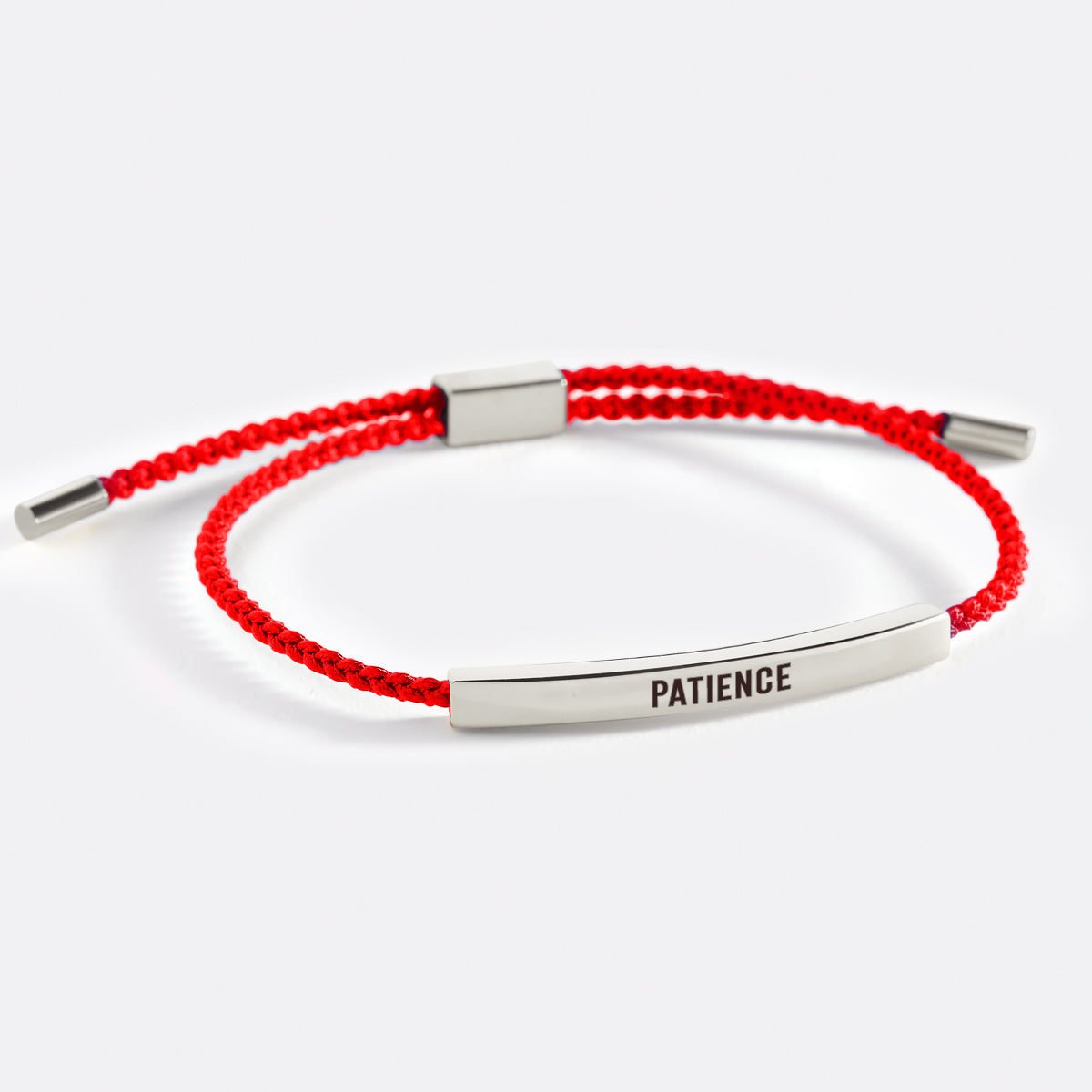 Patience Inspire Bracelet in Lucky Red, silver by Seeyoura
