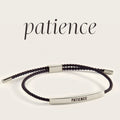 Patience Inspire Bracelet in Midnight Black, silver by Seeyoura