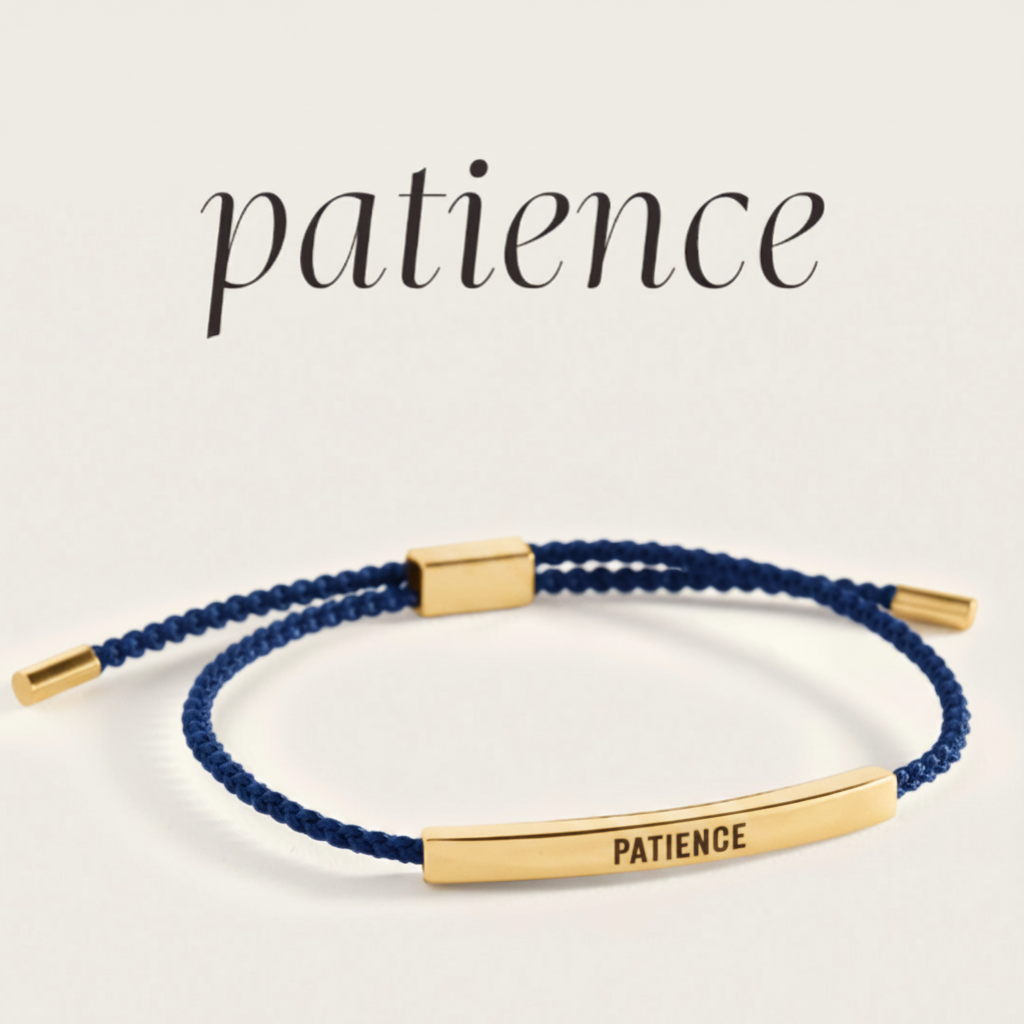 Patience Inspire Bracelet in Royal Blue, gold by Seeyoura