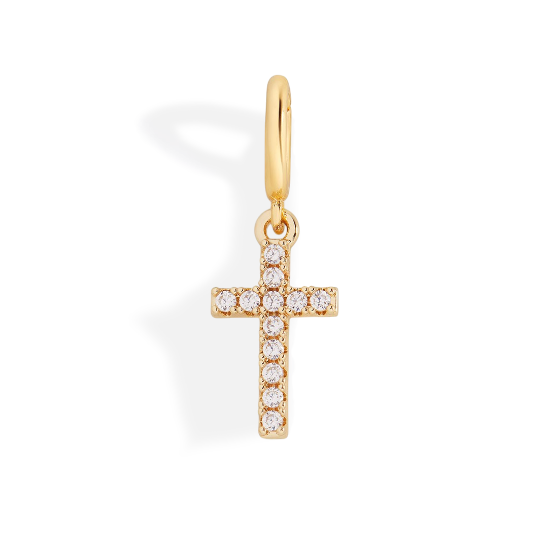 Pavé Cross Charm by Seeyoura