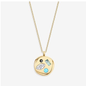 Birthday Pendant Necklace in diamond-april by Seeyoura