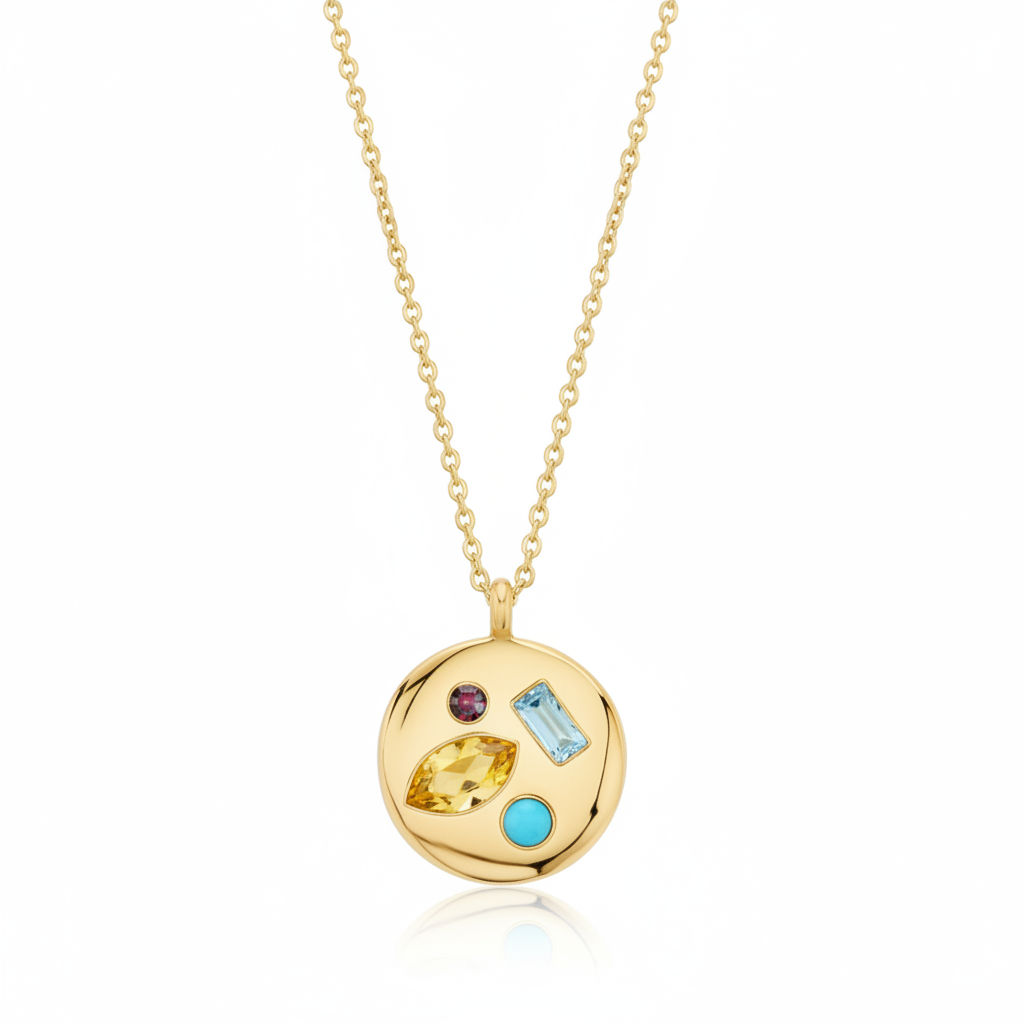 Birthday Pendant Necklace in november-citrine by Seeyoura