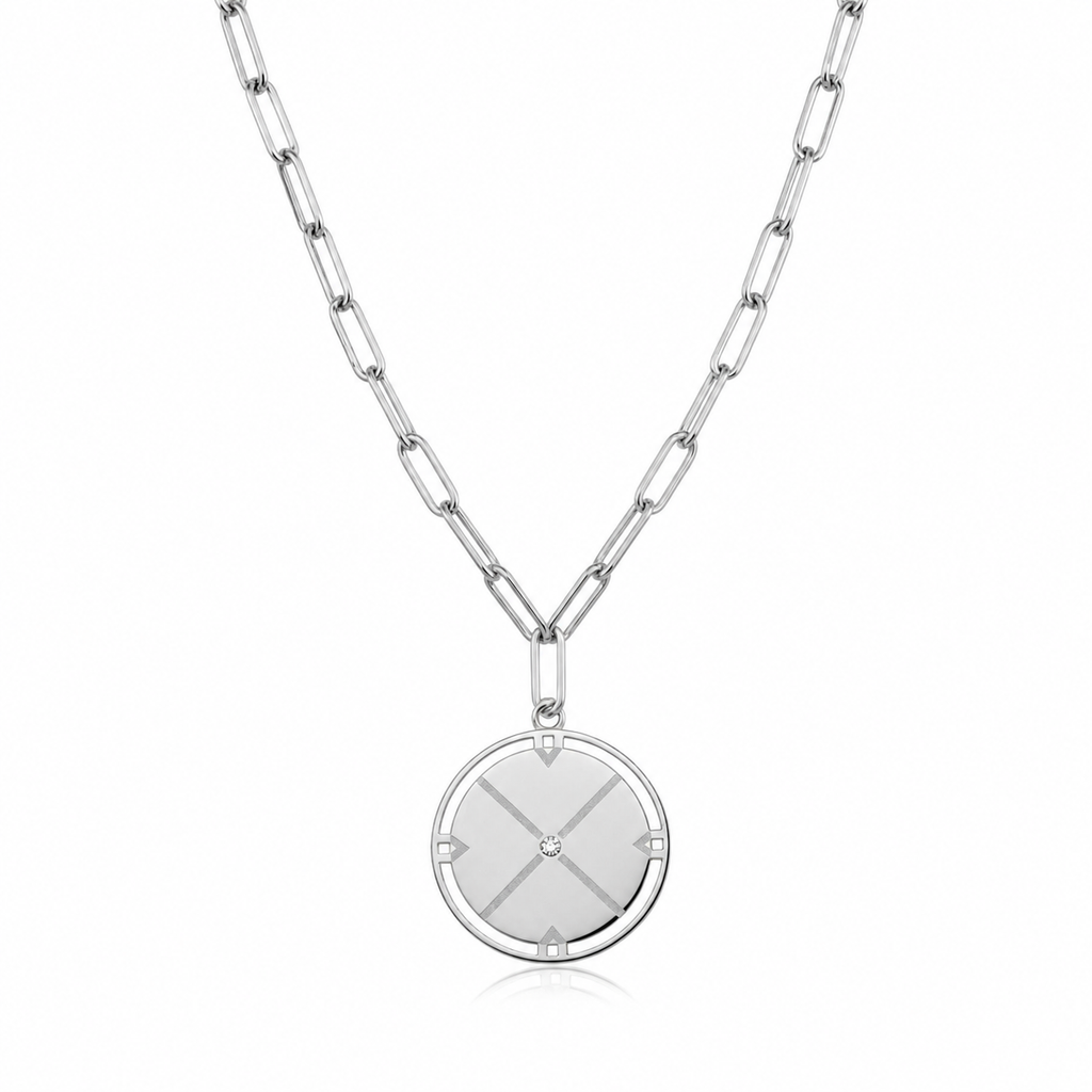 Personalized Compass Pendant Necklace by Seeyoura
