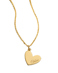 Personalised Heart Name Necklace in 18k Gold Over Sterling Silver by Seeyoura