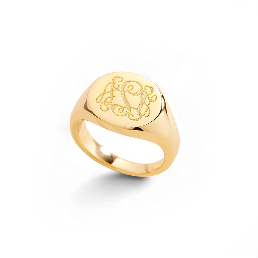 Monogram Signet Ring by Seeyoura