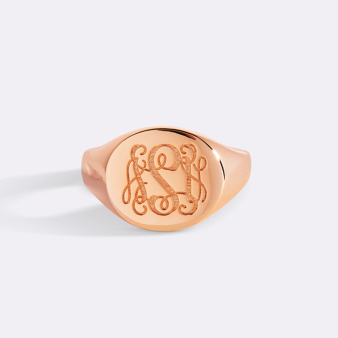 Monogram Signet Ring by Seeyoura