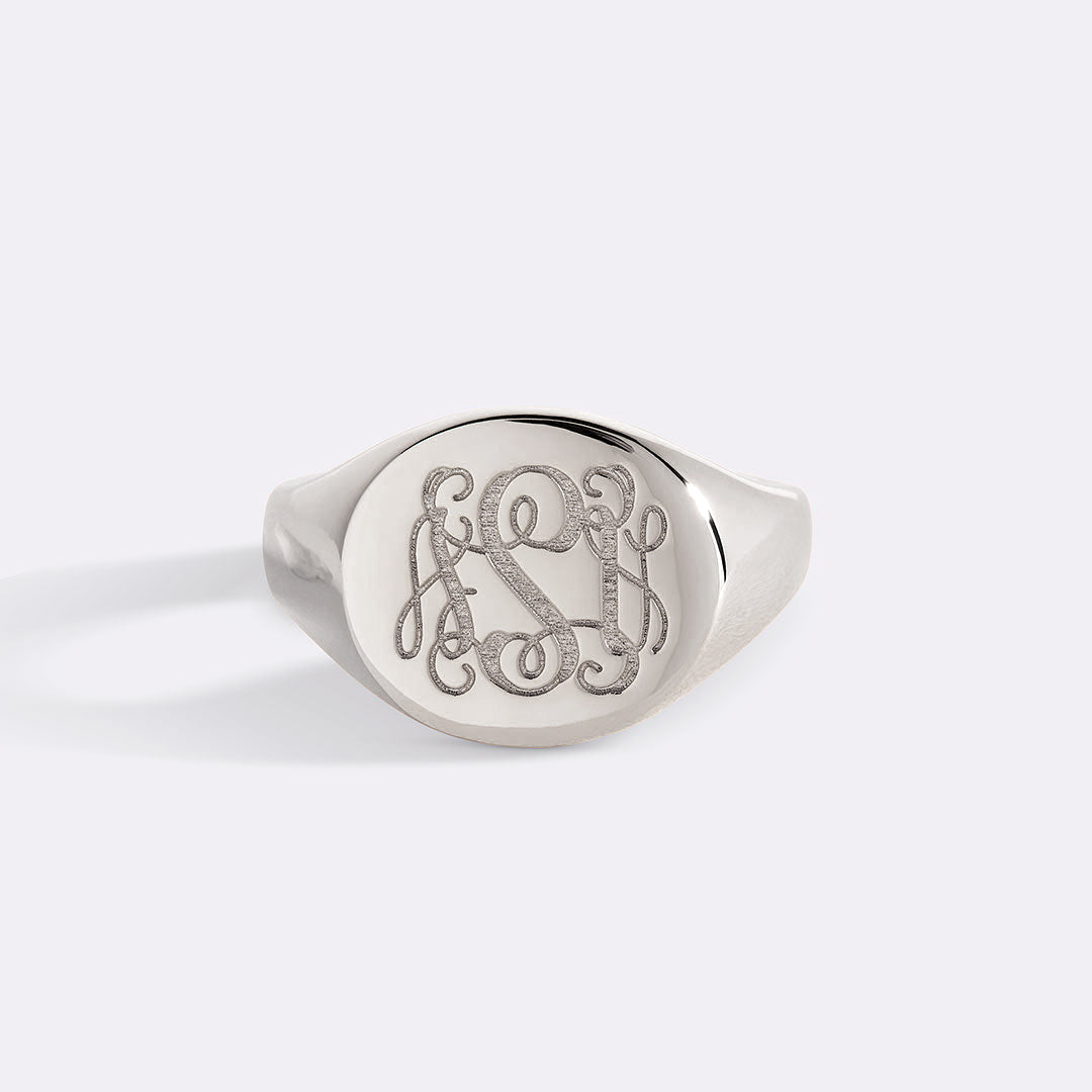 Monogram Signet Ring by Seeyoura