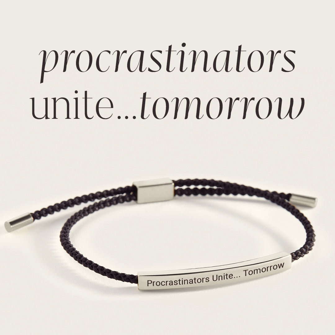 Procrastinators Unite... Tomorrow Inspire Bracelet by Seeyoura