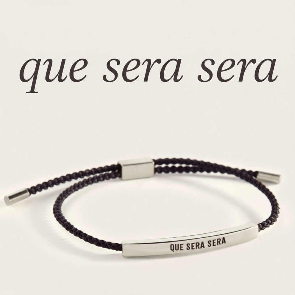 Que Sera Sera Inspire Bracelet in Royal Blue, silver by Seeyoura