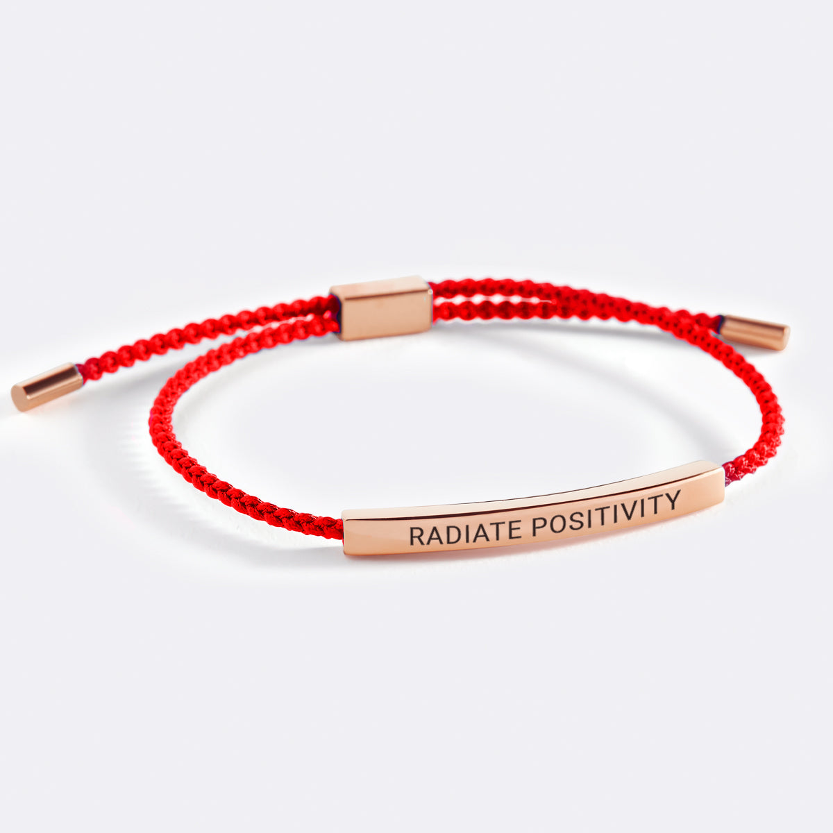 Radiate Positivity Inspire Bracelet in 18-k-rose-gold-plated by Seeyoura