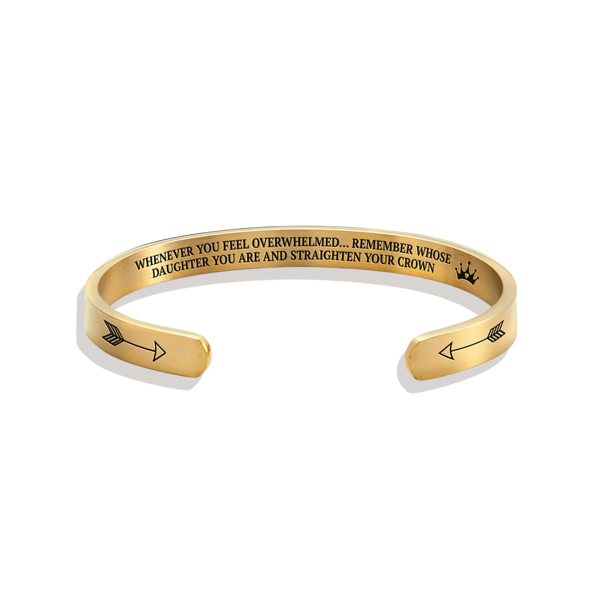 Remember Who You Are and Straighten Your Crown Cuff Bracelet by Seeyoura