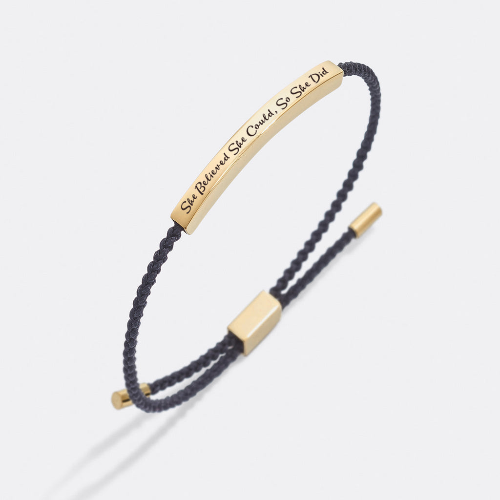 She Believed She Could, So She Did Inspire Bracelet by Seeyoura