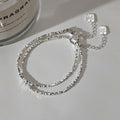 Silver Double Strand Bracelet for Women in silver by Seeyoura