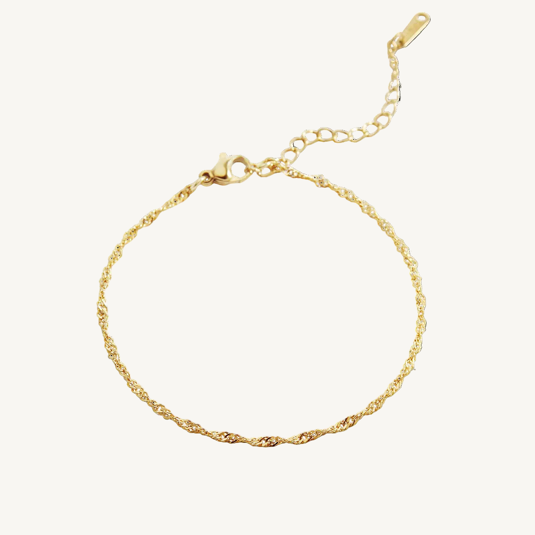 Singapore Twist Bracelet in gold by Seeyoura
