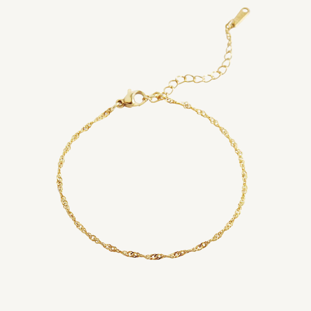 Singapore Twist Bracelet in rose-gold by Seeyoura