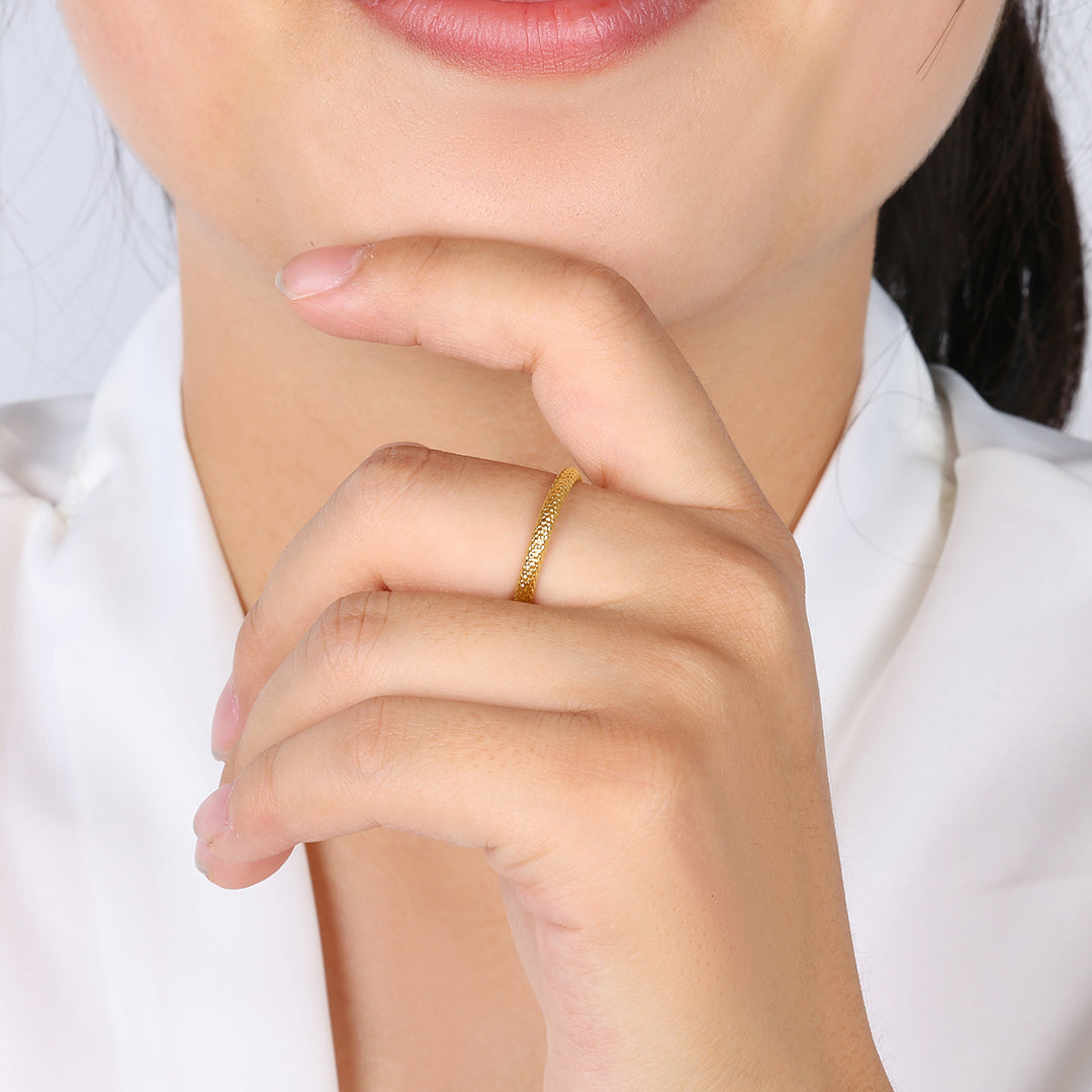 Snakeskin Stacking Ring by Seeyoura