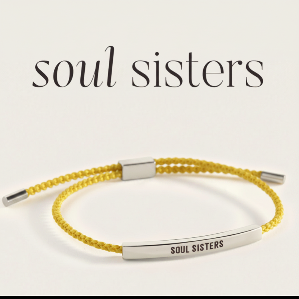 Soul Sisters Inspire Bracelet in Lemon Yellow, silver by Seeyoura