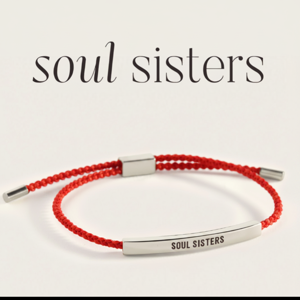 Soul Sisters Inspire Bracelet in Lucky Red, silver by Seeyoura
